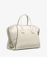  Avril Leather Satchel Cream