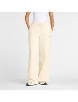 Calças Wide Leg Reimagined Fleece Linen