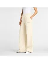 Calças Wide Leg Reimagined Fleece Linen