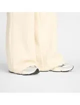 Calças Wide Leg Reimagined Fleece Linen