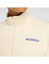 Sweatshirt Reimagined Fleece Half Zip Linen