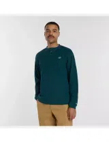 Camisola Numeric Waffle Knit Henley Medusa Green