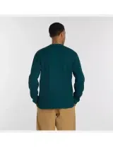 Camisola Numeric Waffle Knit Henley Medusa Green