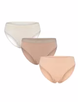 Pack 3 Cuecas Elastic com logo Nude