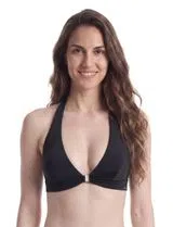 Top Biquini Halterneck Preto