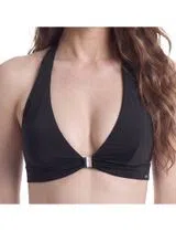 Top Biquini Halterneck Preto