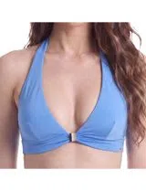 Top Biquini Halterneck Azul