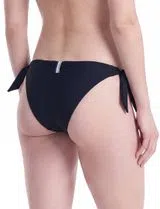 Cuecas Biquini com atilhos laterais Preto