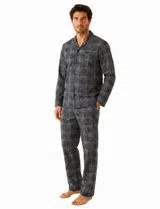 Pijama de manga comprida Preto