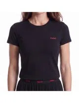 T-Shirt de pijama Relaxed Fit Preto