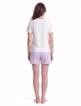 Pijama de manga curta Branco