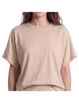 T-Shirt de pijama Castanho