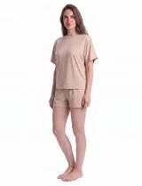 Calções de pijama Castanho