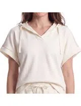 Sweatshirt de manga curta Bege