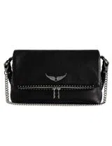Rock Ii Grained Leather Studs Black