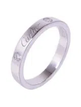 Anel C de Cartier 2 diamantes