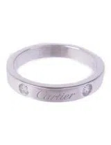 Anel C de Cartier 2 diamantes