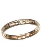 Anel Band 3 diamantes