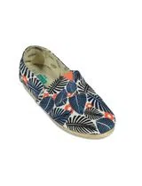 Alpercatas Print Leaves Blue/Red Kids