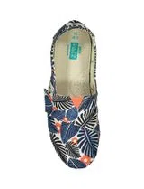 Alpercatas Print Leaves Blue/Red Kids