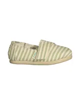 Surfy Lurex Pistachio Kids Espadrilles