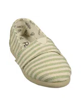 Surfy Lurex Pistachio Kids Espadrilles