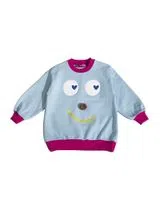 Sweatshirt Dots Azul