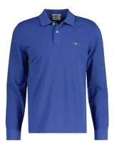 Polo à Manches Longues Bleu