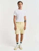Calções Chino Regular Fit Sunfaded Amarelo