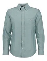 Camisa Slim Oxford Verde