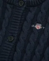 Blue Shield Cable Cardigan