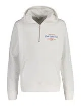 Sudadera Beige con Media Cremallera Sport Club