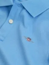 Polo Shield Piqué Bleu