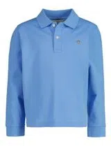 Long Sleeve Blue Polo