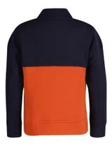 Blue Half-Zip Sweatshirt