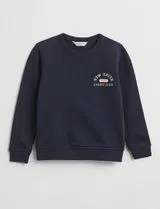 Blue Graphic Sweatshirt