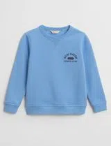 Sweat-shirt Graphique Bleu