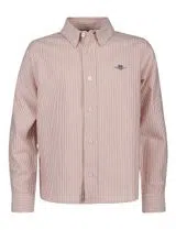 Orange Striped Oxford Shirt
