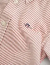 Orange Striped Oxford Shirt