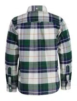 Camisa Oxford de Cuadros Verdes