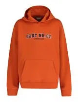Orange Graphic Sweatshirt