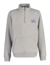Sudadera Gris con Media Cremallera