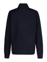 Sweatshirt Bleu à Demi-Zip