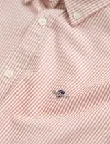 Camisa Oxford Rayas Naranja