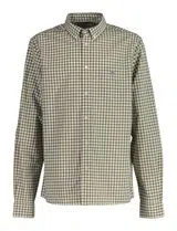 Green Gingham Shield Poplin Shirt