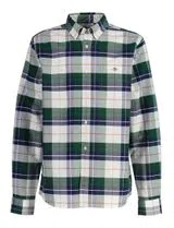 Camisa Oxford a Cuadros Verde