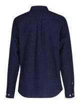 Camisa Poplin Micro Print BD Azul
