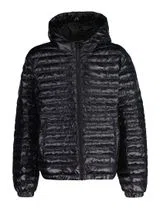 Shiny Black Quilted Jacket