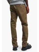 Slim Twill Chino Trousers Brown