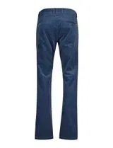 Calças Chino Slim Cord Azul